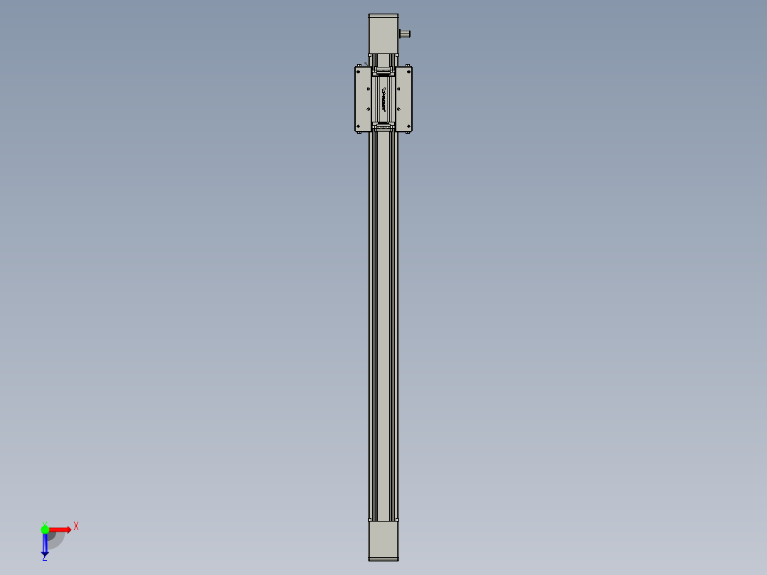 威洛博直线电机模组EB6-L140-S750-光轴俯视图