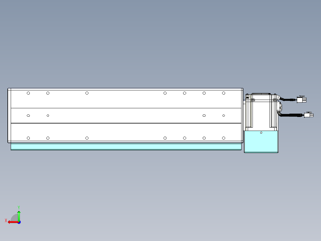 威洛博VBC同步带传动一无尘环境VBC14-L45-S300-BLD-ZP75-C3后视图