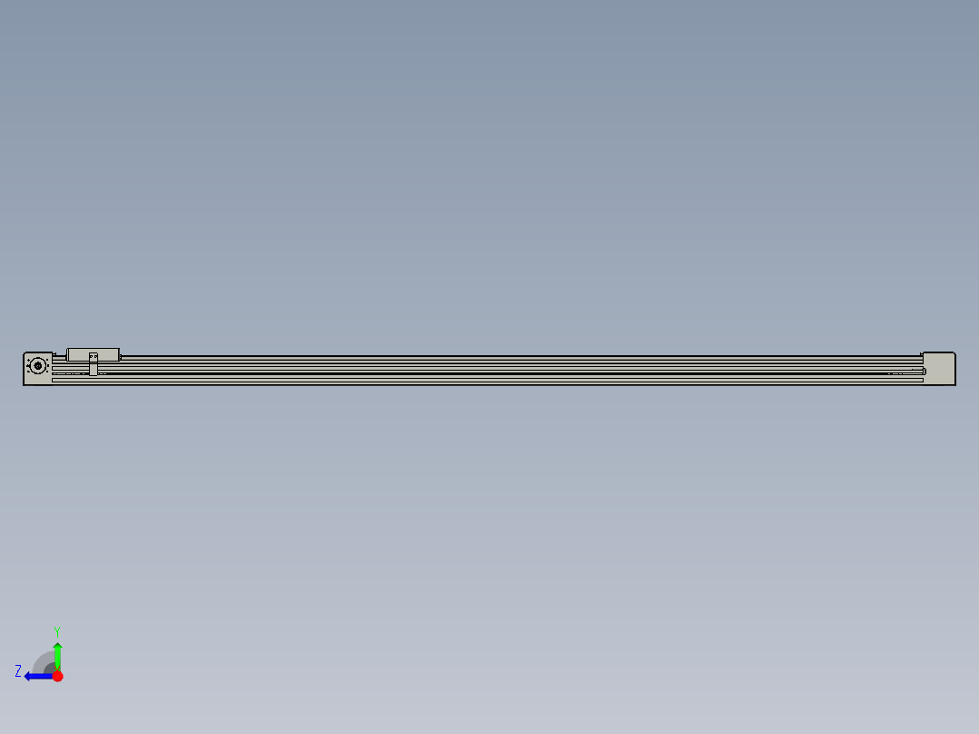 威洛博直线电机模组EB4-L80-S1350-光轴右视图