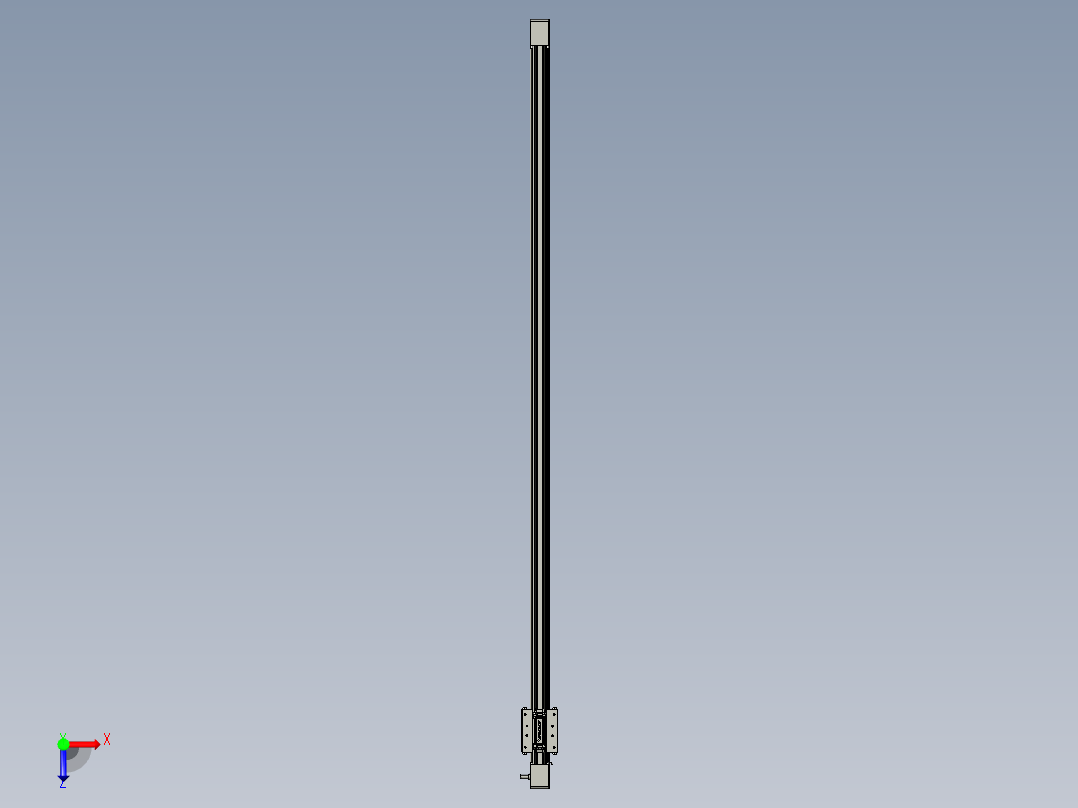 威洛博直线电机模组EB4-L80-S1350-光轴俯视图