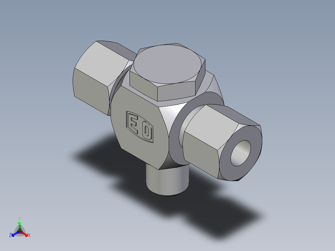 卡套式工业通用硬管接头EO_High_pressure_banjo_tee_TH08ZLMCF