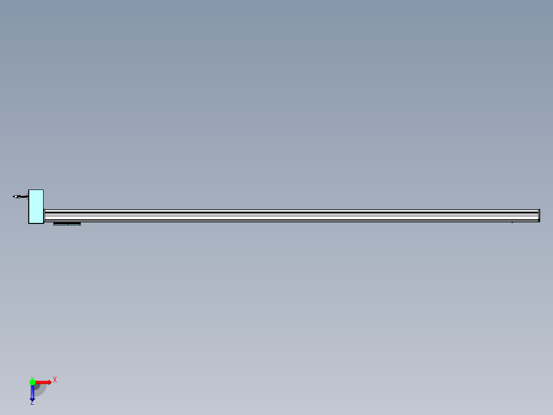 威洛博VBC同步带传动一无尘环境VBC14-L45-S2600-BRD-ZP75-C3俯视图