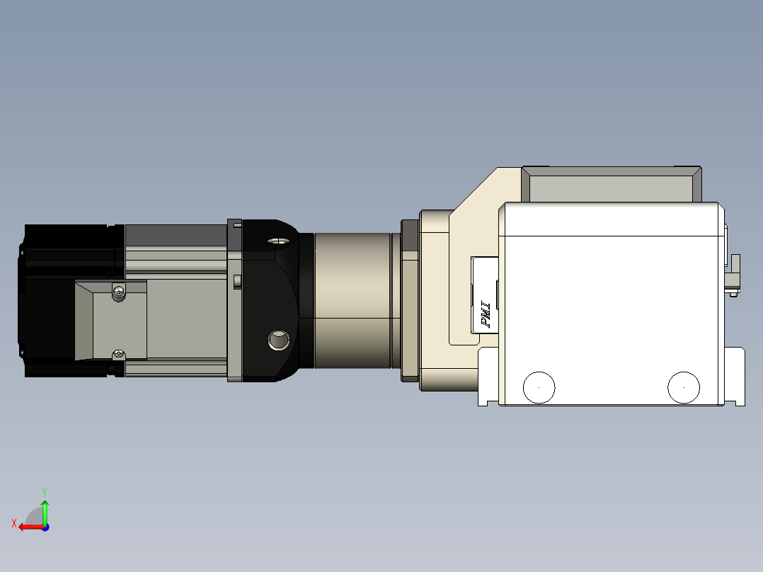 同步带滑台-欧规B8H-L176-S950-L-ZP40-D3-N5后视图