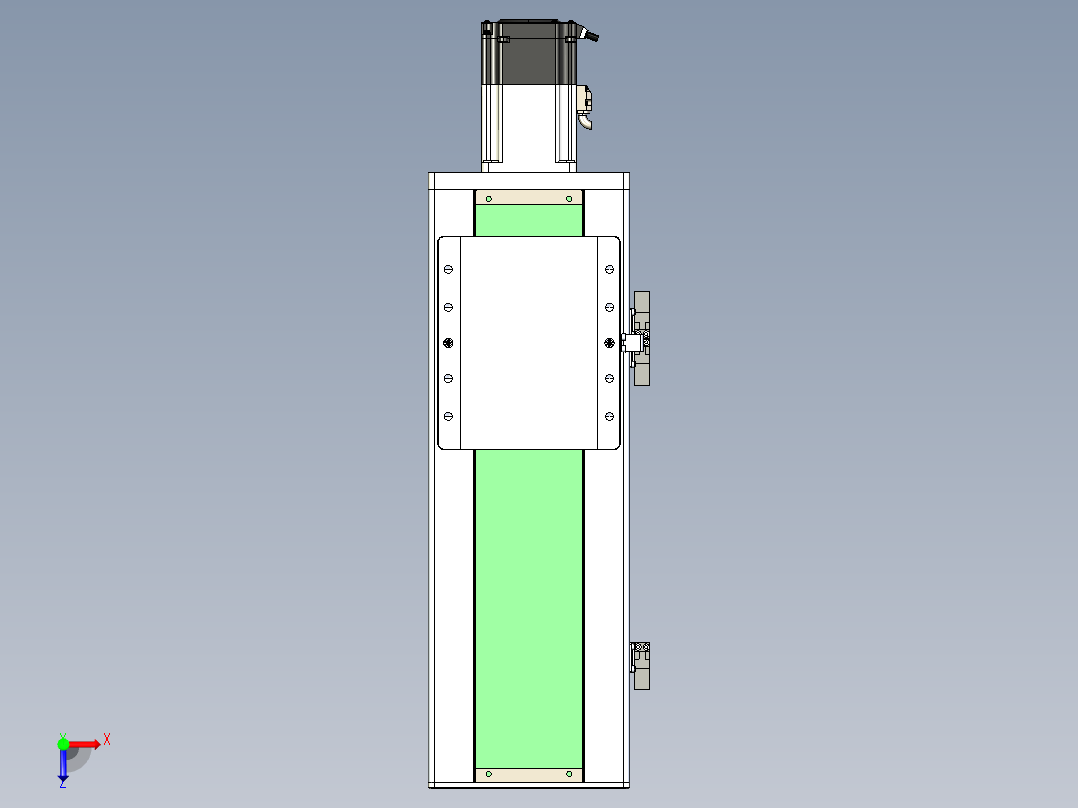 丝杠滑台-全封闭-EC17-Lx-C-S250-BC-P75-D3俯视图