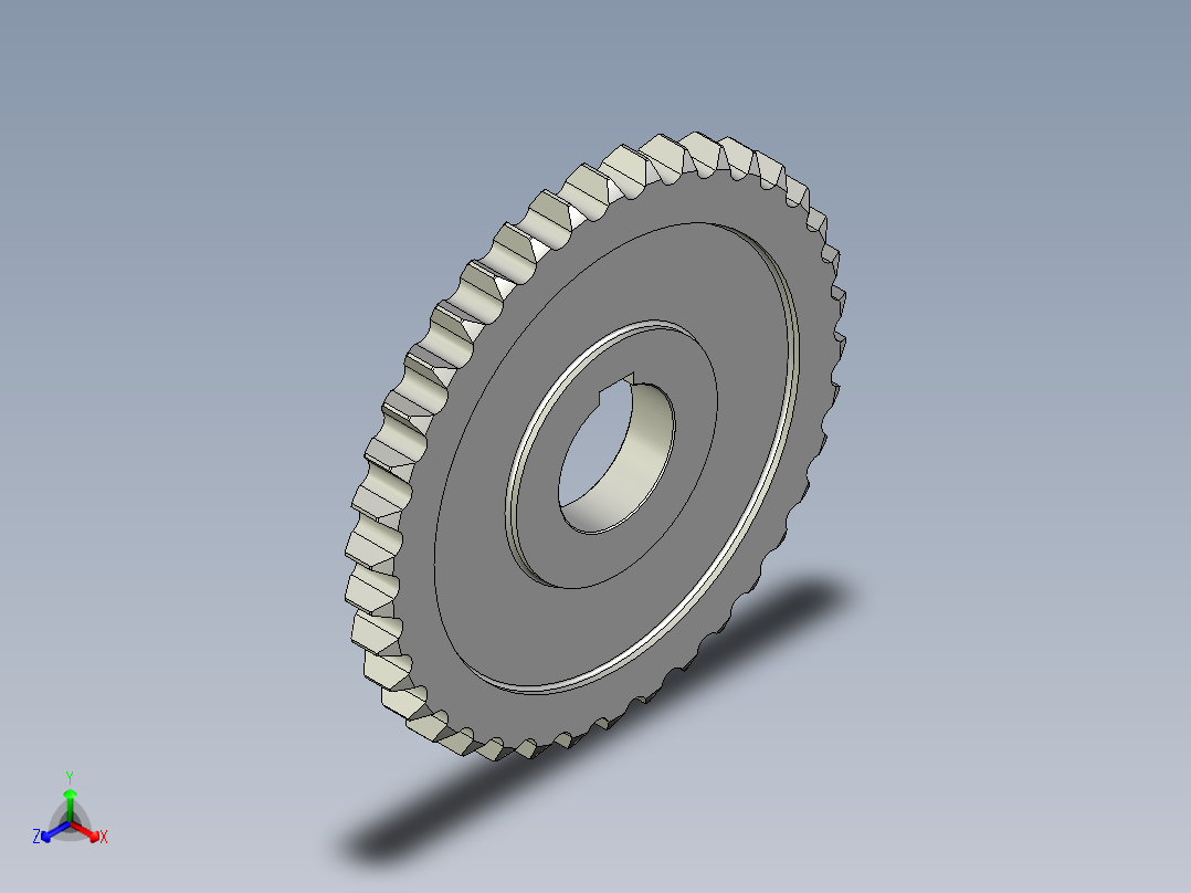 链轮-Sprocket_38-40-15-Y-Y__1_.stp正等轴测图