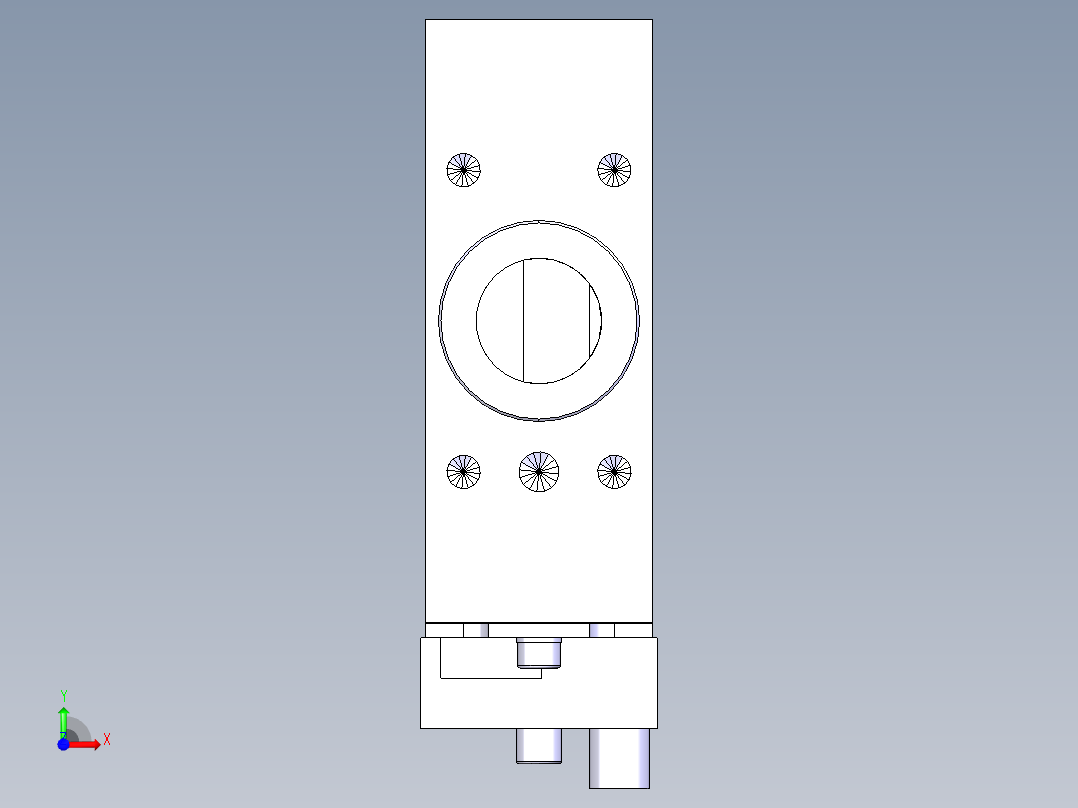德克斯TUNKERS气缸数模SZK_63_1_Z_A42_T12_TUENKERS前视图