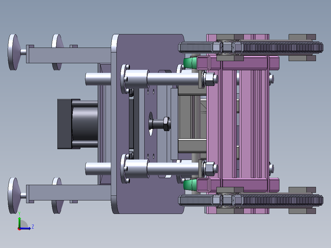 顶升移栽机构左视图