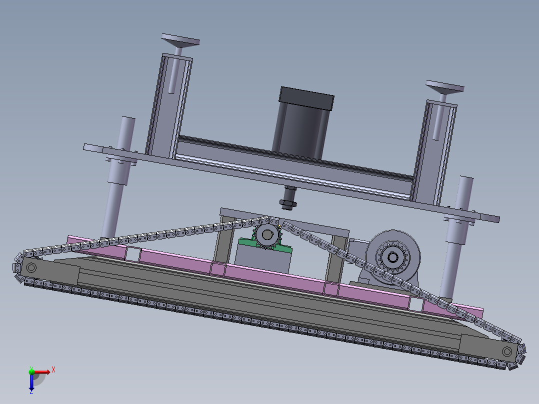 顶升移栽机构俯视图