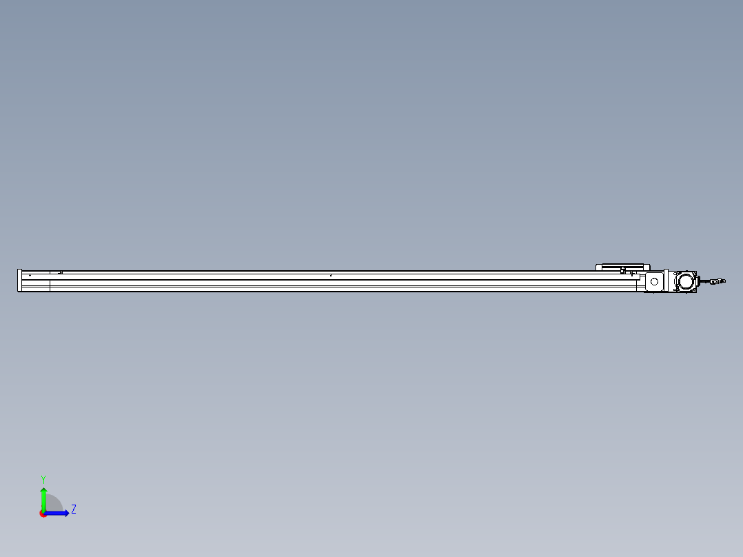 威洛博LB.GB同步带传动--欧规系列LB6A-L65-S1700-BL左视图