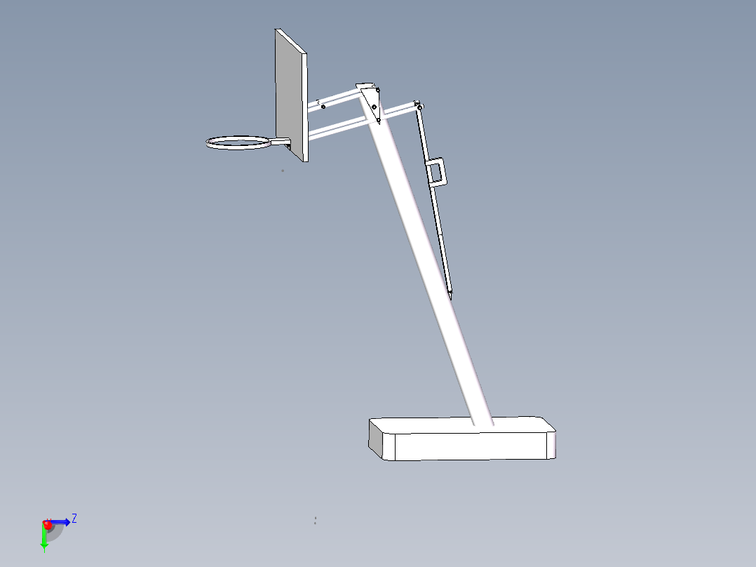 升降式篮球架设计【三维SolidWorks】图纸有的是PDF