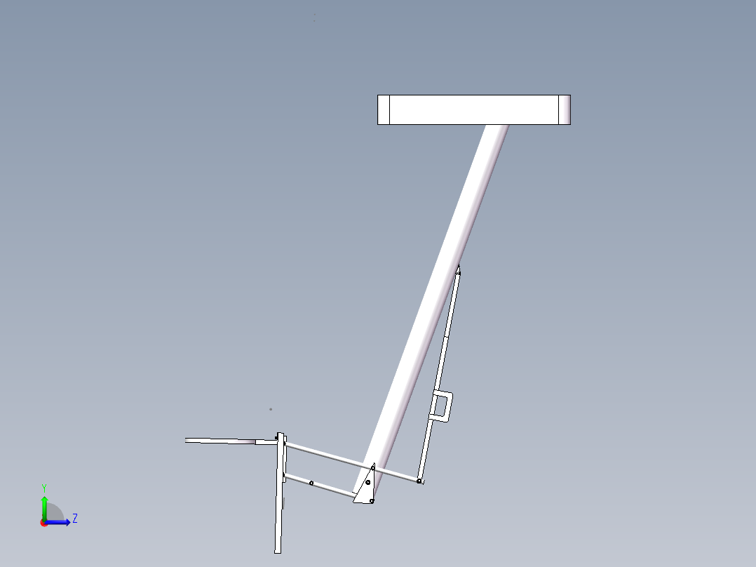 升降式篮球架设计【三维SolidWorks】图纸有的是PDF左视图