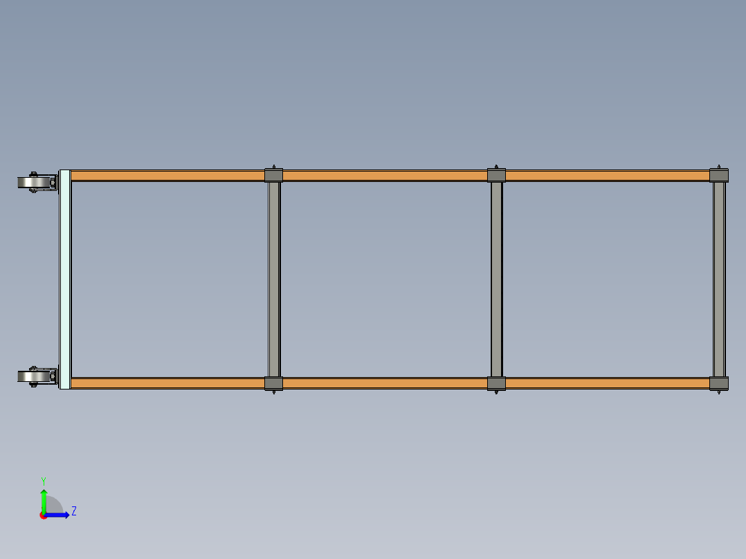 钢架单元左视图