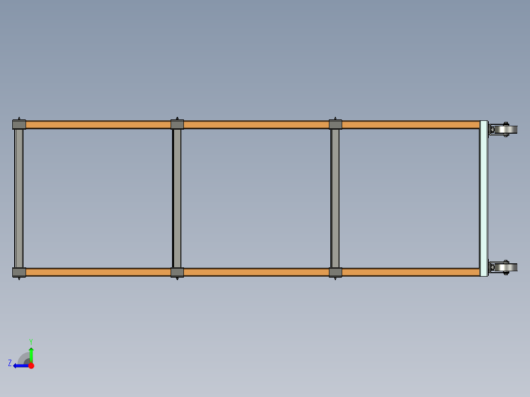 钢架单元右视图