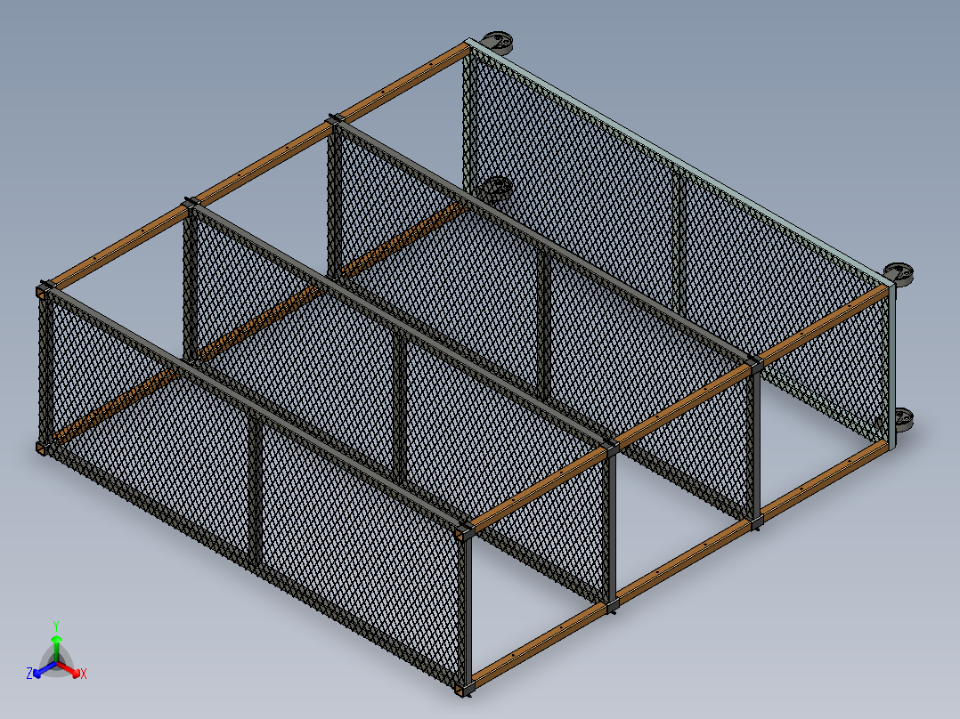 钢架单元正等轴测图