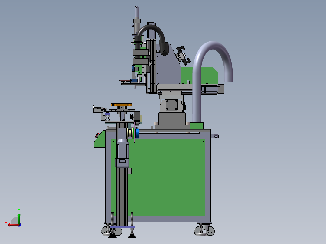 在线式自动螺母植入机(sw23可编辑+工程图）后视图