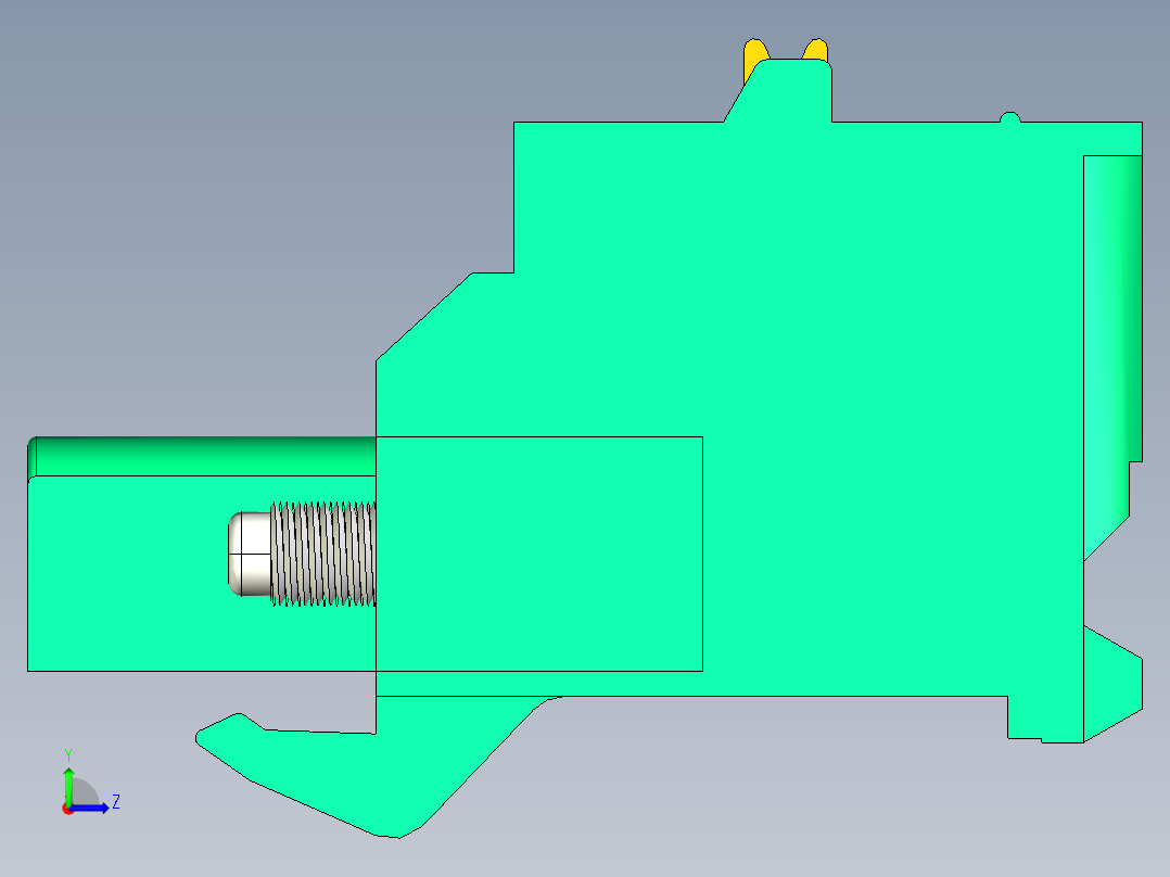 DEGSON 2EDG（M） 系列 5.0mm 螺丝锁紧可插拔接线端子组-2EDGKDBM-5.0-19P-14-00AH左视图