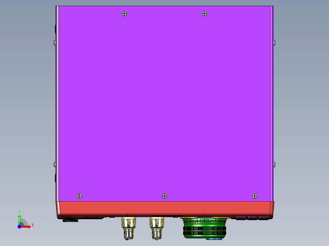 无线电收发机前视图