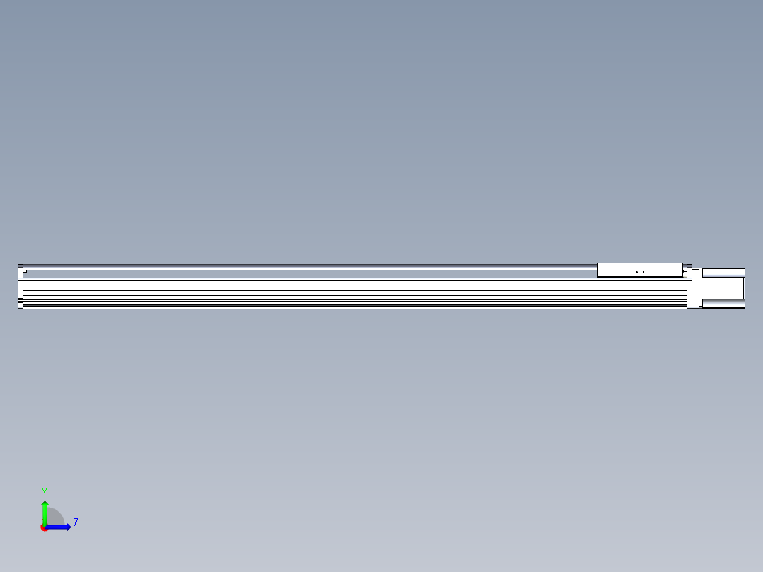 东锦丝杆传动-直线滑台模组DH270-C-L10-S1750-BC-T1000W-C3左视图