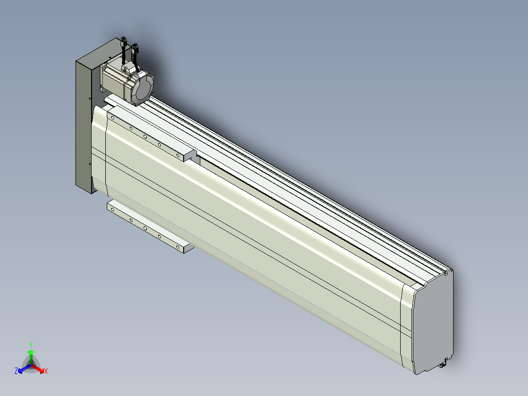 VF丝杆传动-一般环境VF27-Lxx-C-S750-BR-ZP75-D3正等轴测图