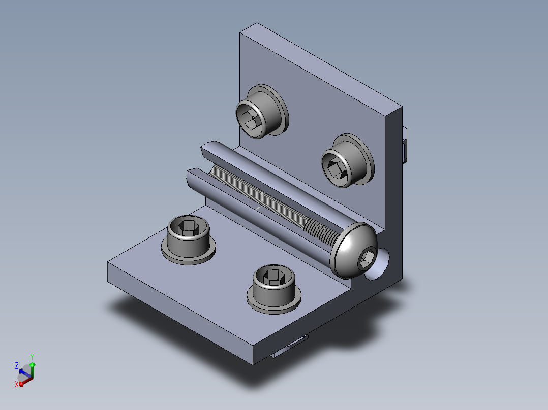 铝型材及其附件3.31.35.20.40.M5.ST正等轴测图