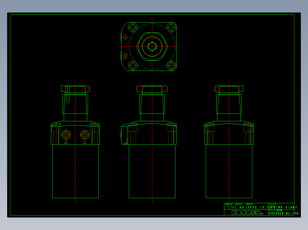 LHS0900-GL-Y45多系列多零件图纸模型