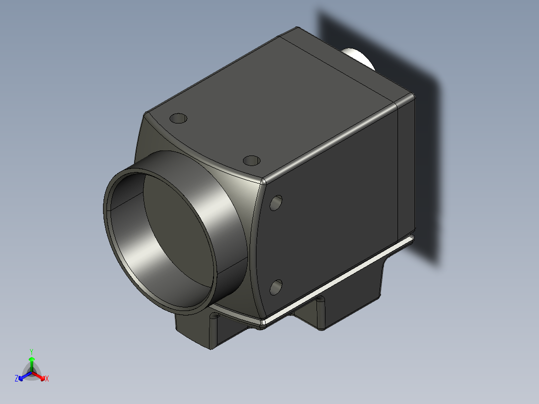 基恩士CV-035C_M_kc图纸模型正等轴测图