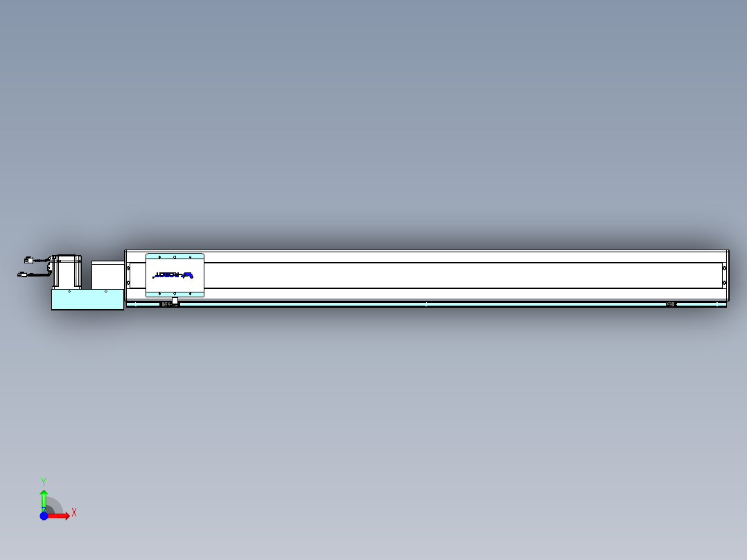 威洛博VBC同步带传动一无尘环境VBC14-L45-S1350-BL-ZP75-C3前视图