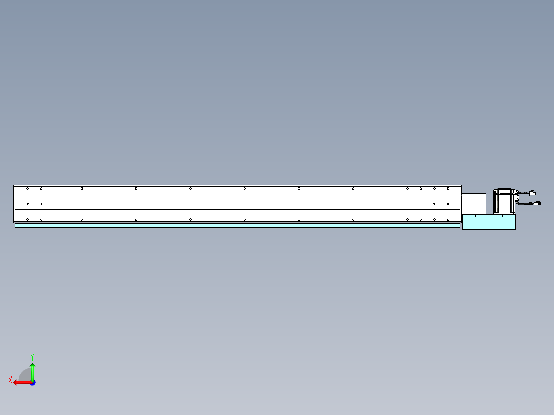 威洛博VBC同步带传动一无尘环境VBC14-L45-S1350-BL-ZP75-C3后视图