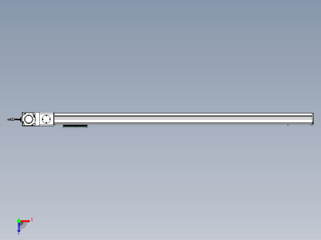威洛博VBC同步带传动一无尘环境VBC14-L45-S1350-BL-ZP75-C3俯视图