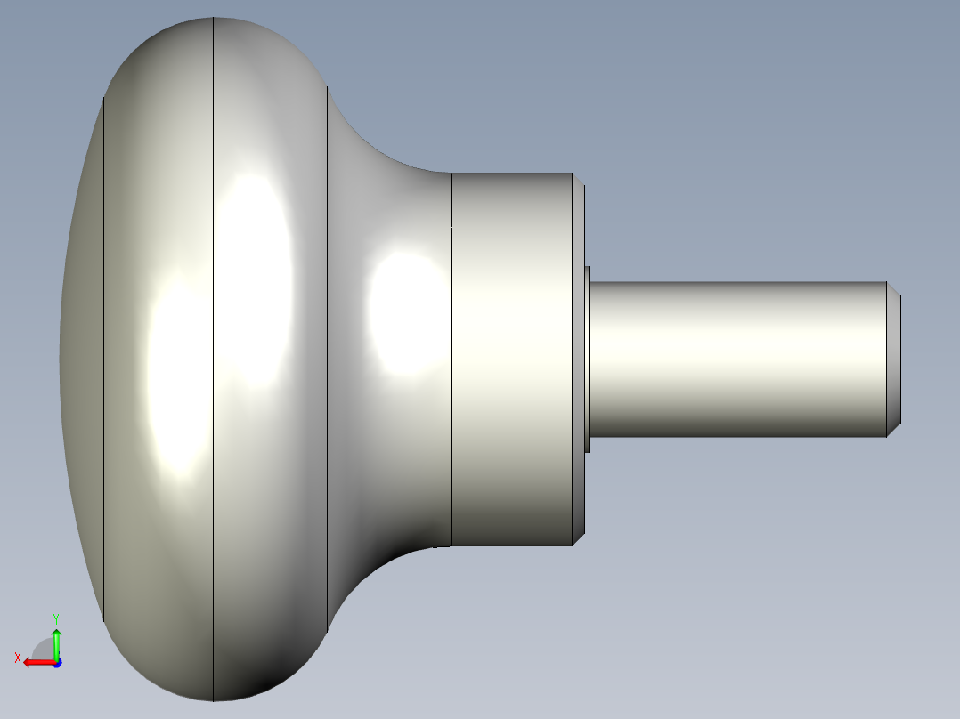 把手P.131p-3D多系列多零件图纸模型后视图