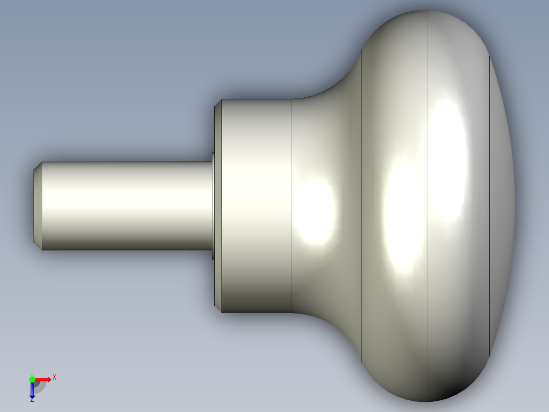 把手P.131p-3D多系列多零件图纸模型俯视图