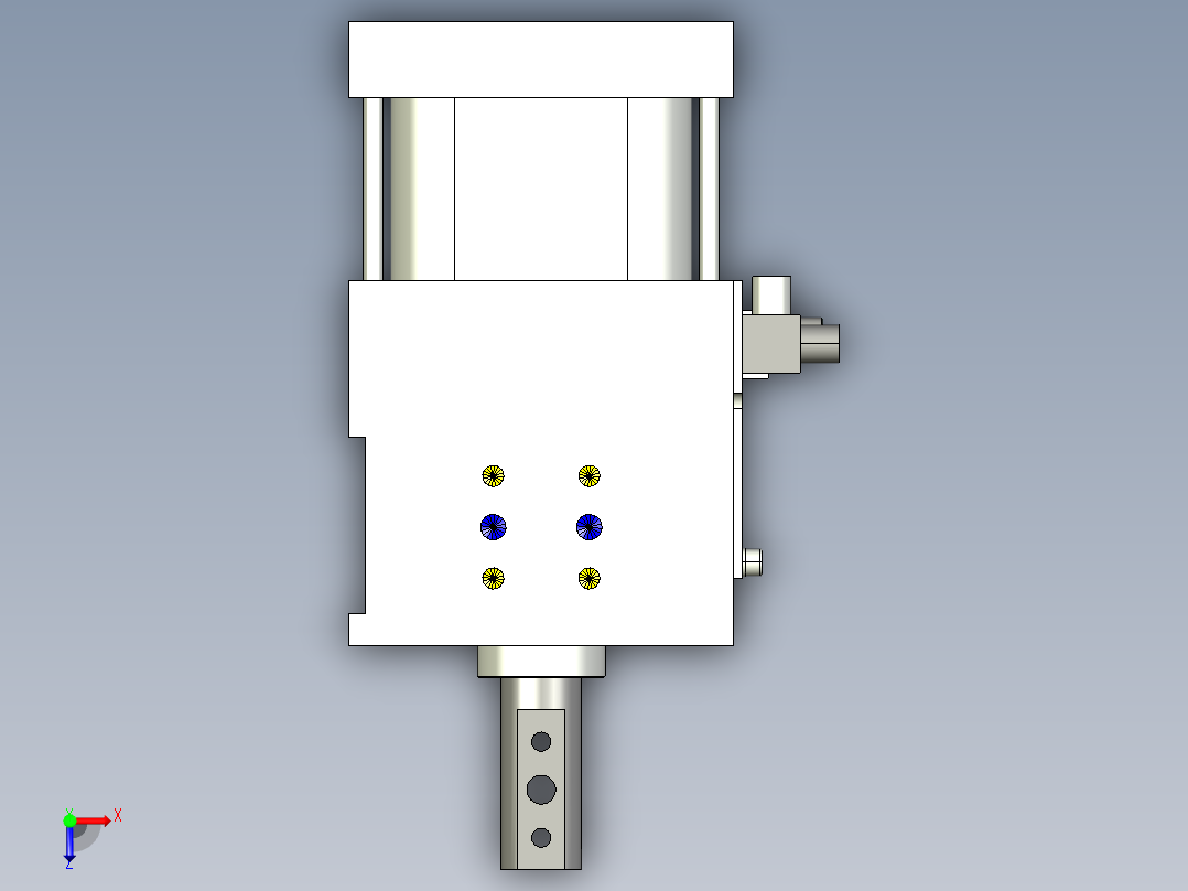 德克斯TUNKERS气缸数模SZK_63x40_A42_T12_TUENKERS俯视图