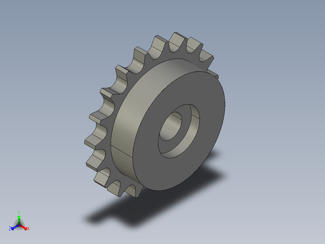 鏈輪惰輪SIS-S-3D多系列多零件图纸模型