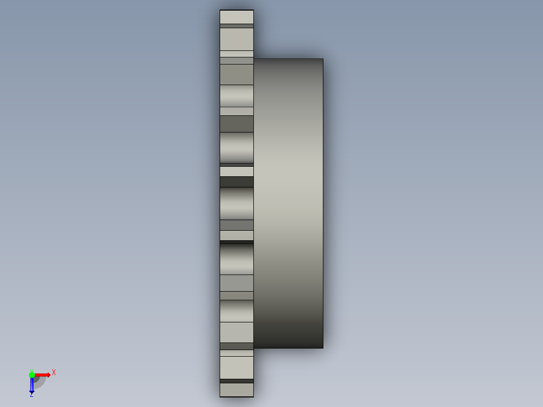 鏈輪惰輪SIS-S-3D多系列多零件图纸模型俯视图