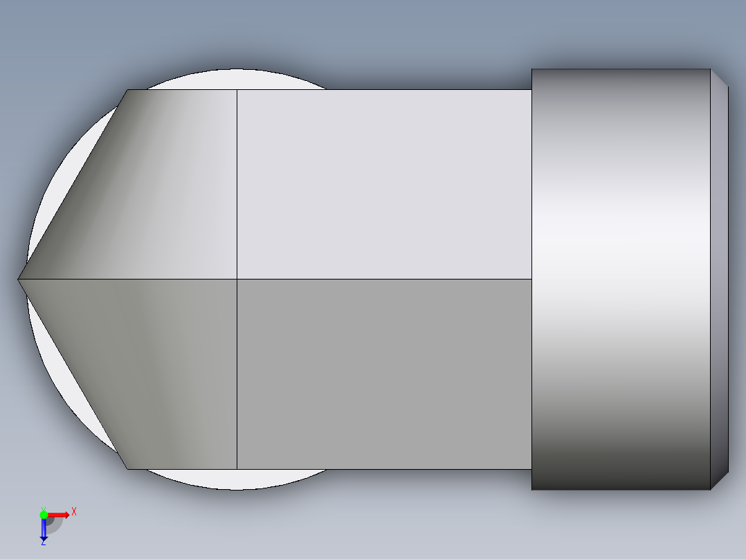 卡套式工业通用硬管接头EO_Union_elbow_W22LCFX俯视图