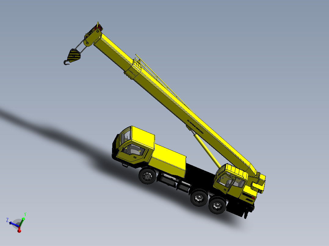 汽车起重机模型