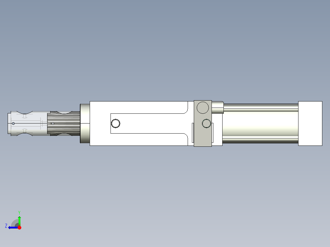 德克斯TUNKERS气缸数模SZK_63_R12_T12_TUENKERS右视图