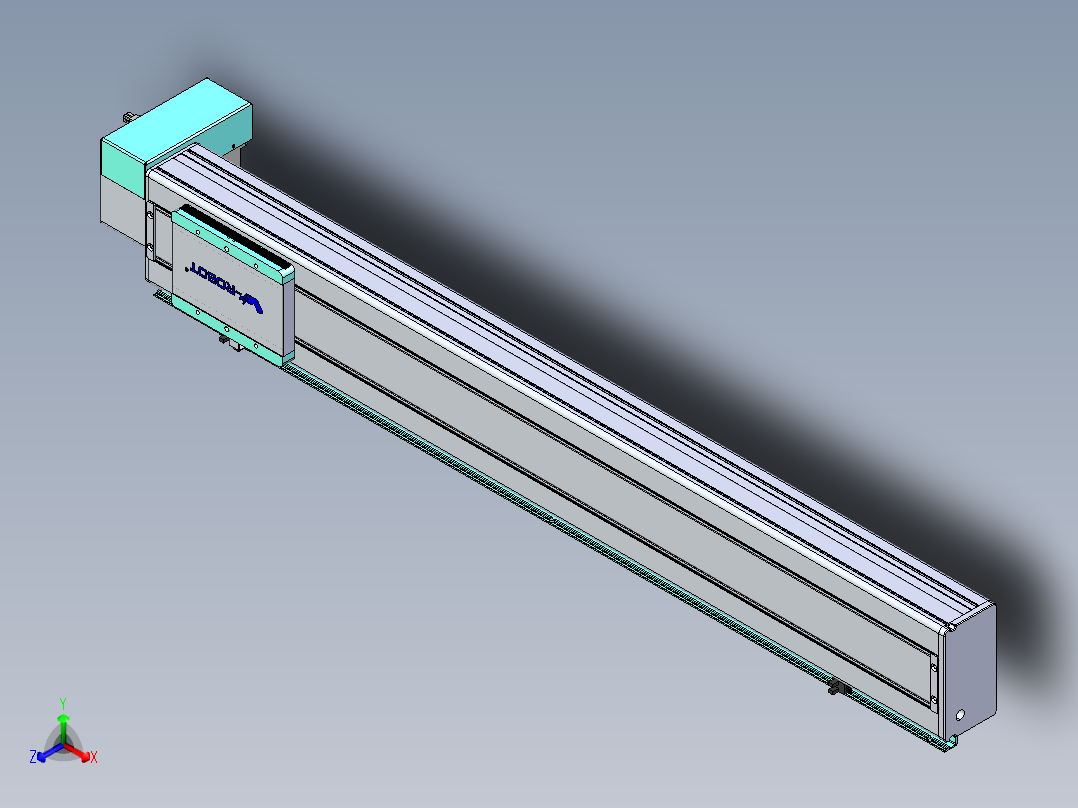 威洛博VBC同步带传动一无尘环境VBC14-L45-S850-BRD-ZP40-C3正等轴测图