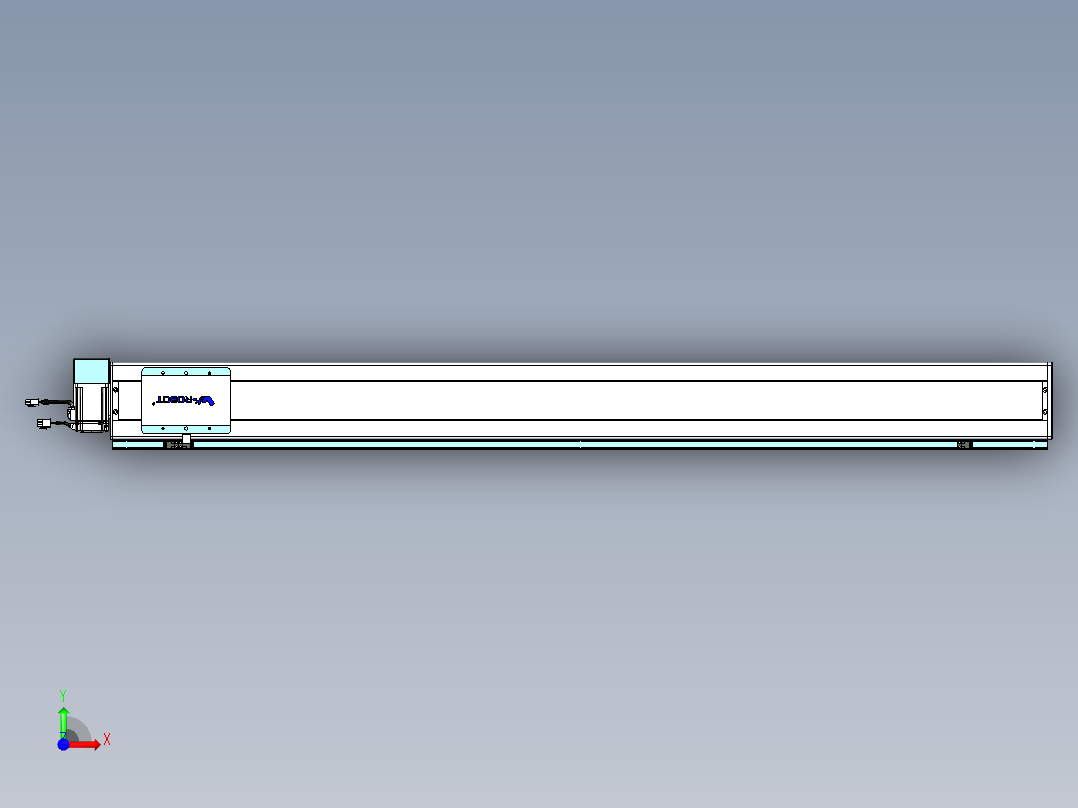 威洛博VBC同步带传动一无尘环境VBC14-L45-S1400-BRU-ZP40-C3前视图