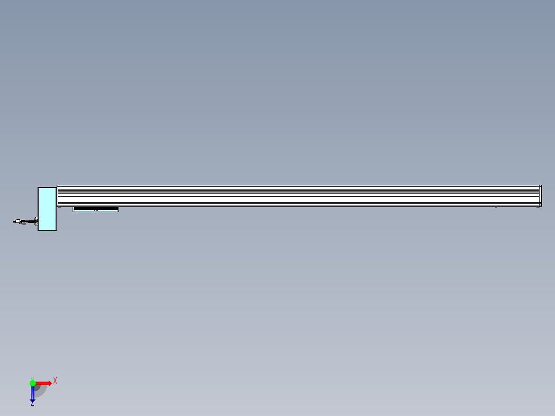 威洛博VBC同步带传动一无尘环境VBC14-L45-S1400-BRU-ZP40-C3俯视图