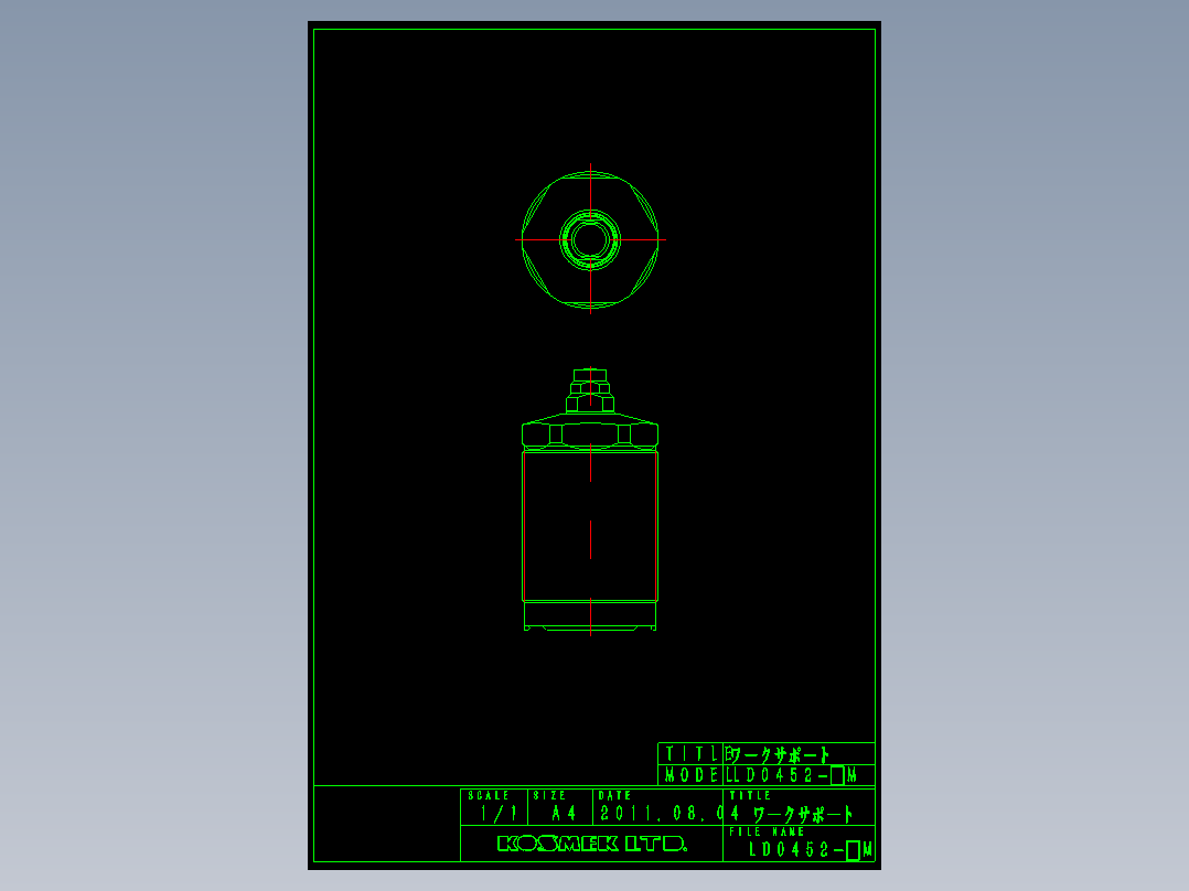 KOSMEKLD0452-xM多系列多零件图纸模型多系列多零件图纸模型