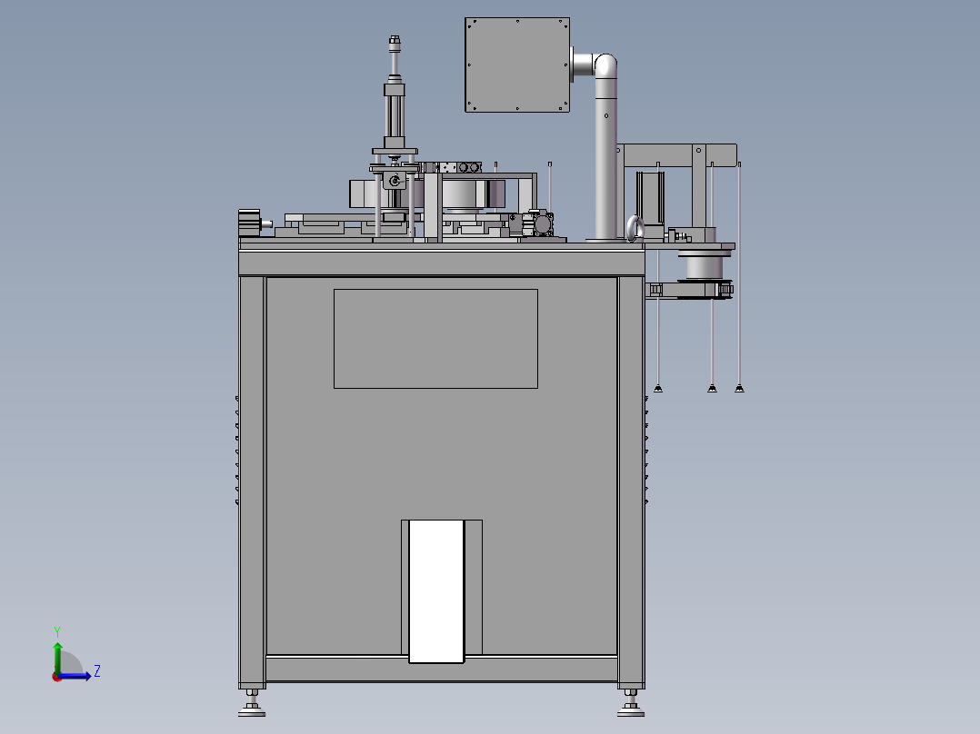 箭翼自动粘贴设备（自动贴标机）左视图