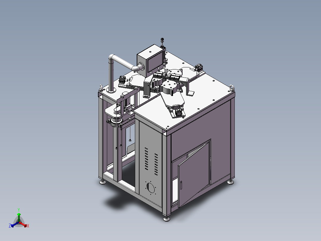 箭翼自动粘贴设备（自动贴标机）正等轴测图