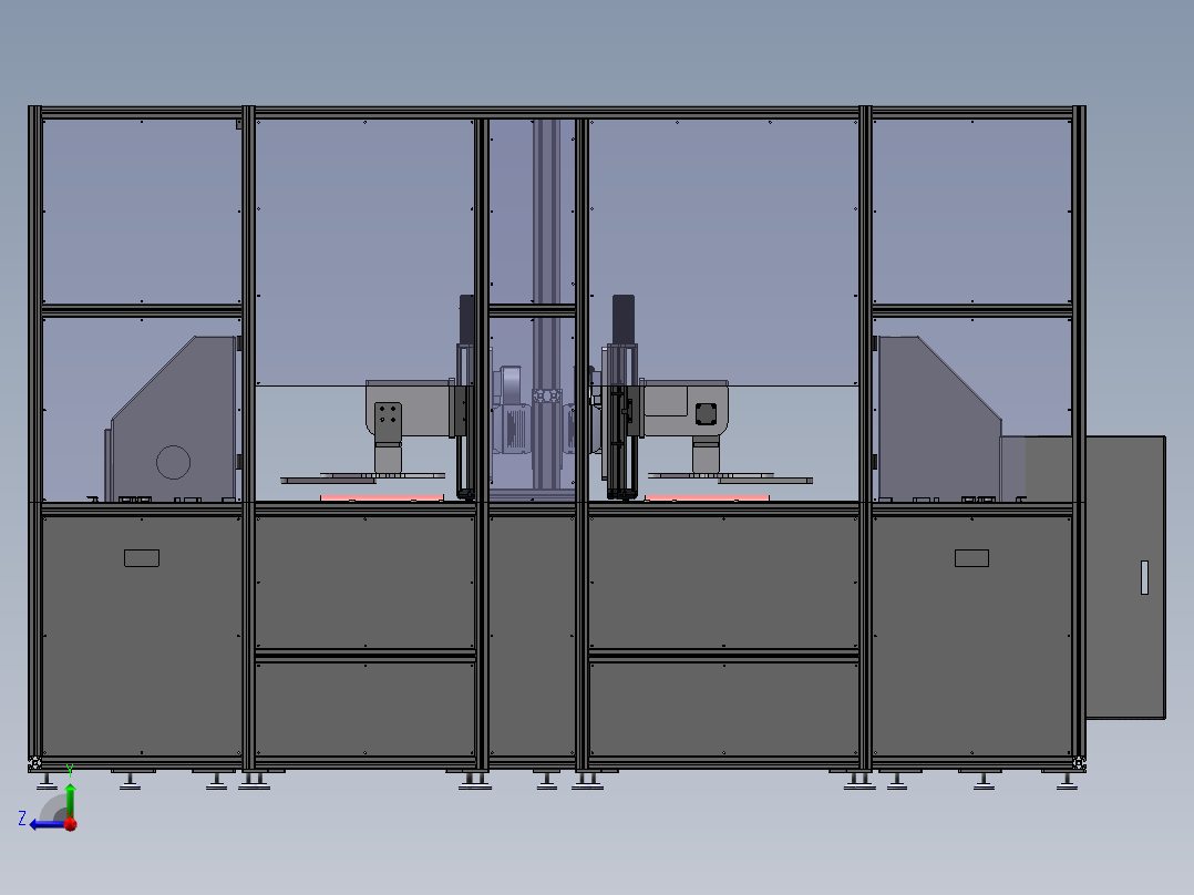 液晶行业面板半自动盖panel-sw18可编辑右视图