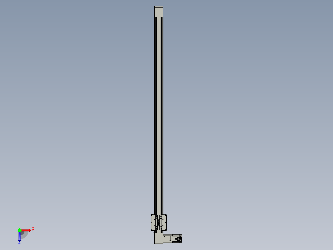 威洛博直线电机模组EB8-L200-S1800-L-P75-MS3俯视图