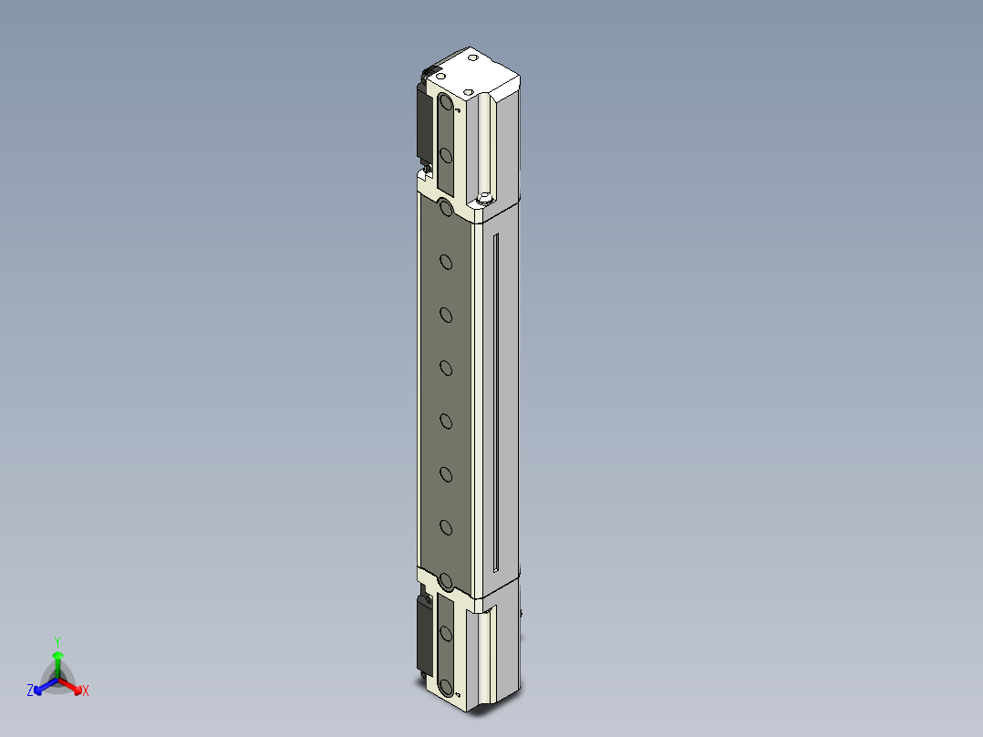 基恩士SL-V12H(S)_R_kc图纸模型正等轴测图