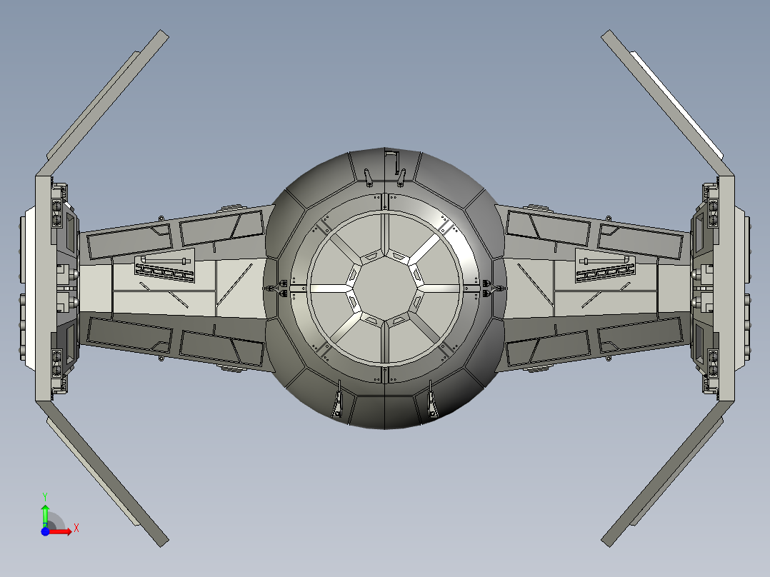 星球大战X翼前视图