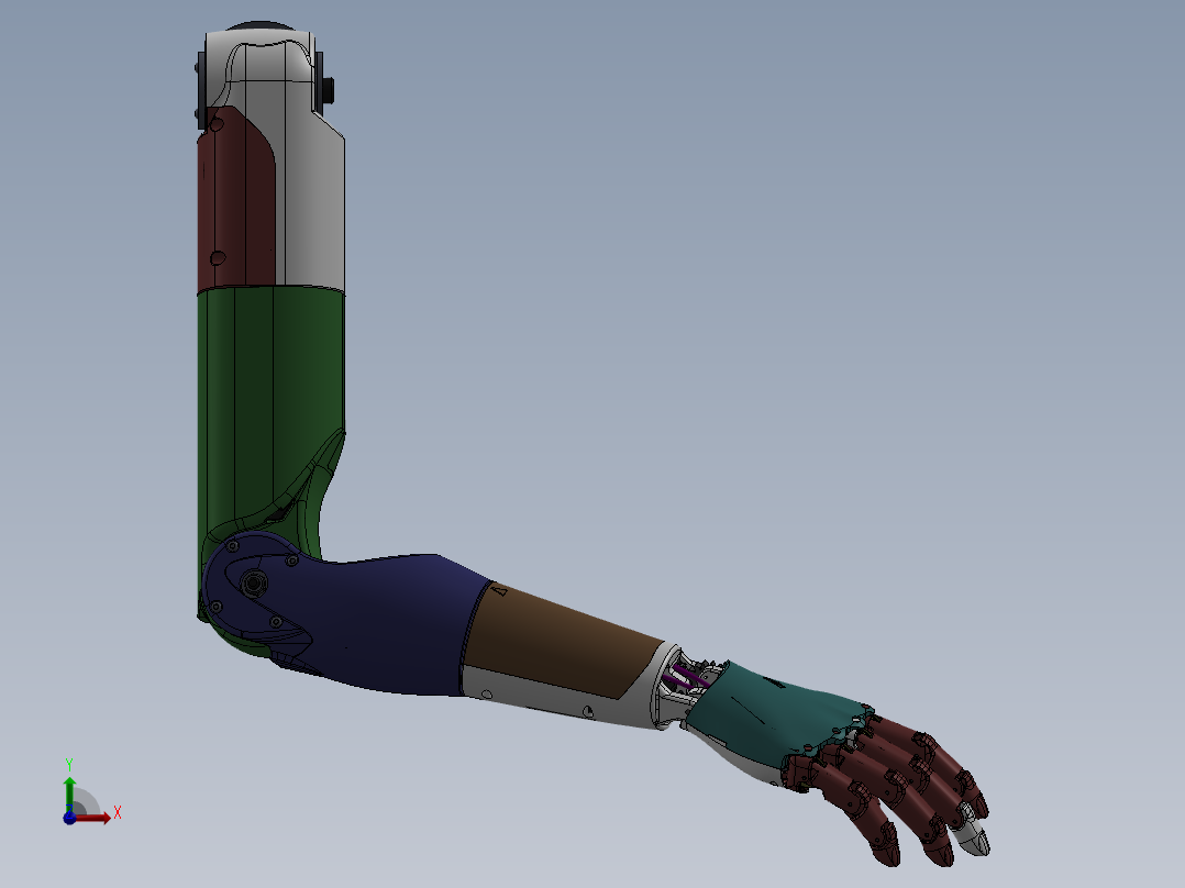 仿生机械手前视图