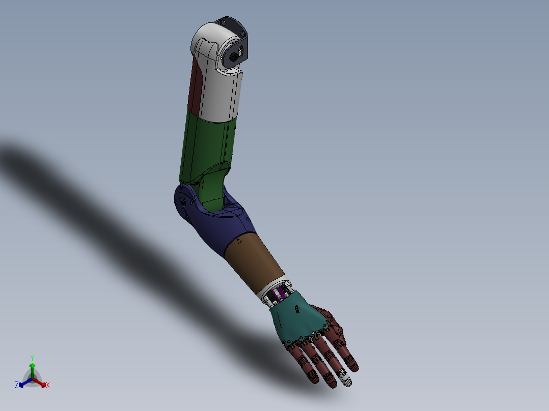 仿生机械手正等轴测图