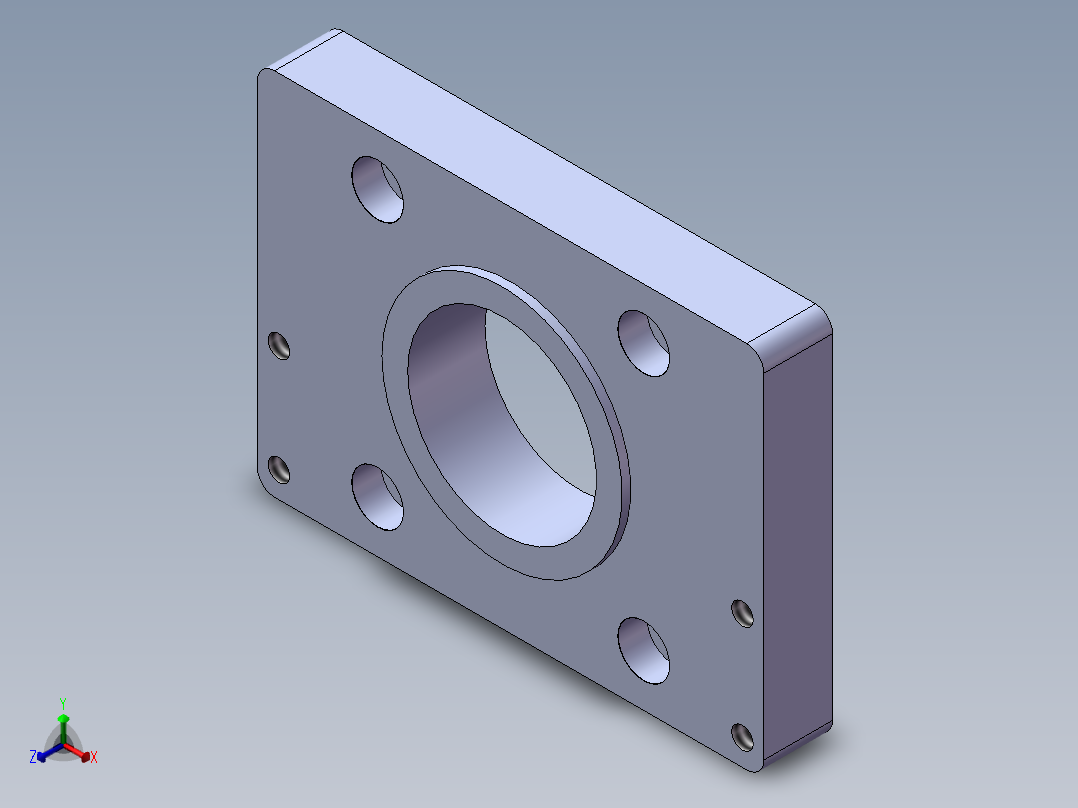 模组KK-60-F5 42步进电机板.SLDPRT正等轴测图